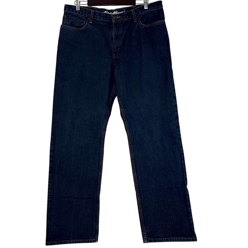 Eddie Bauer Relaxed Fit Dark Wash Jeans 36x34